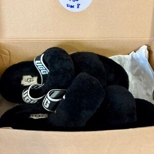 UGG Black Slingback Slippers